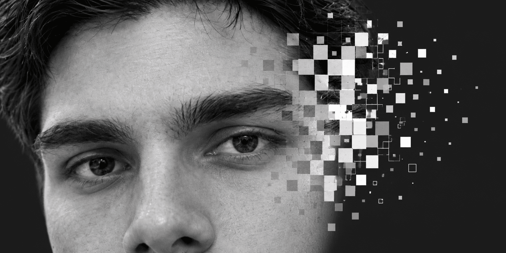 Mert Sandepalm, with a pixel-dissolve effect